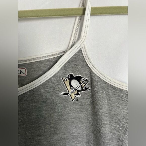 Antigua Pittsburgh Penguins Tank Top Gray Size L - Picture 5 of 6